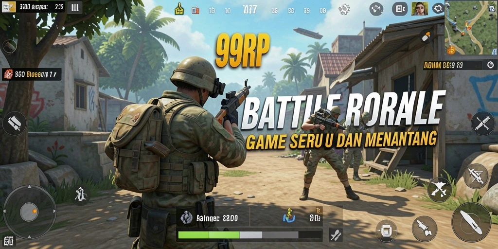 Tangkapan layar epic gameplay saat bertempur dalam 99RP Battle Royale.