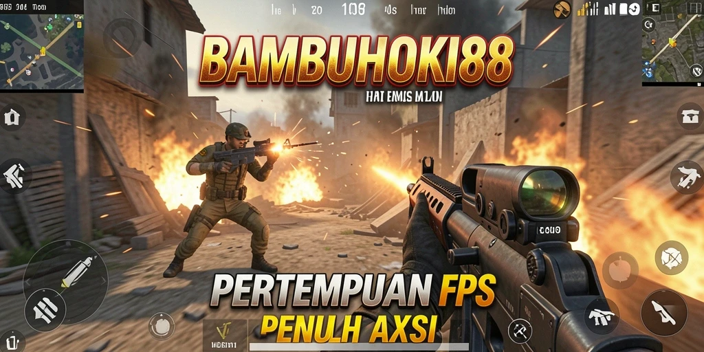 Tampilan gameplay intens dari BAMBUHOKI88 yang menampilkan pertempuran seru.