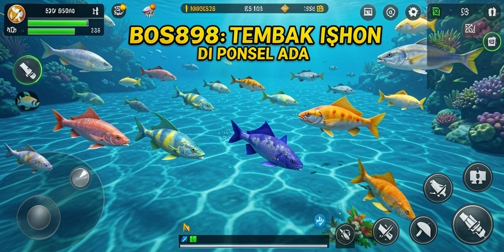 Screenshot utama BOS898 menampilkan aksi menembak ikan yang seru.