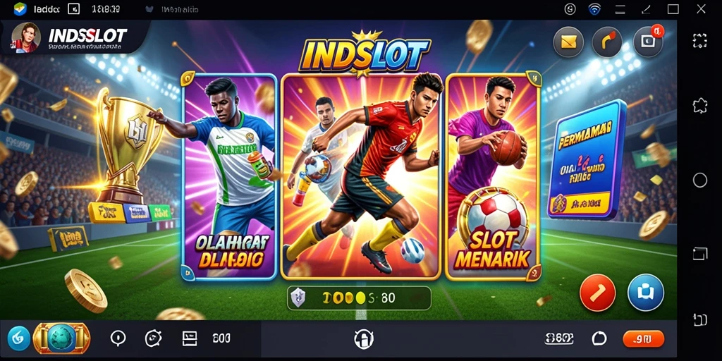 Tangkapan layar utama yang menunjukkan gameplay seru INDSLOT.