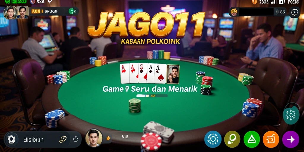 Tampilan gameplay Poker yang menarik di JAGO11.