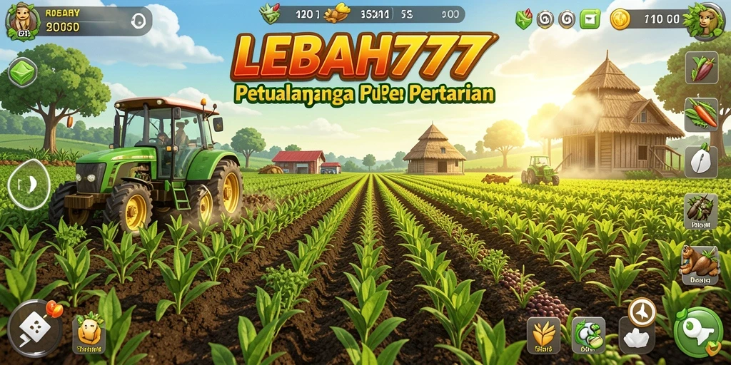 Tangkapan layar menampilkan pengalaman Gameplay Farming yang mendebarkan.