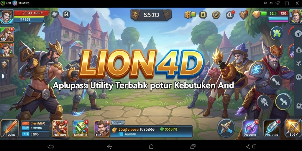 Tampilan utama LION4D dengan fitur Utility yang praktis.