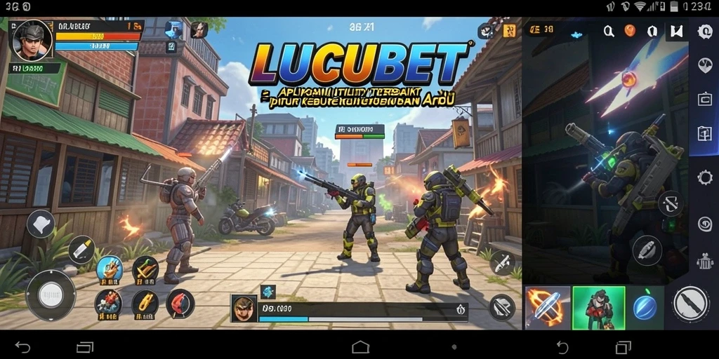 Screenshot dari antarmuka utama LUCUBET yang memperlihatkan fitur-fitur Utility.