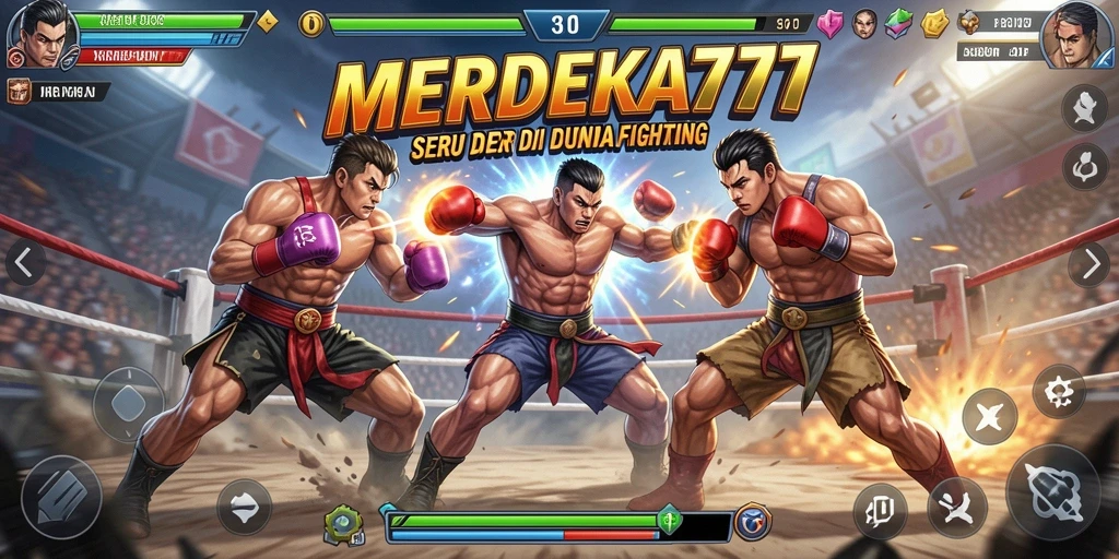 Tampilan gameplay MERDEKA777 dengan aksi Fighting yang menegangkan.