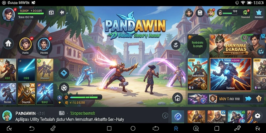 Tampilan antarmuka utama aplikasi PANDAWIN yang memudahkan pengguna.