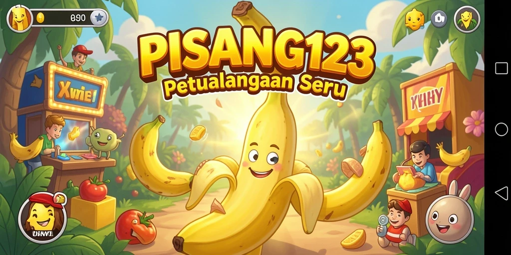 Tampilan gameplay seru dan penuh warna dari PISANG123.