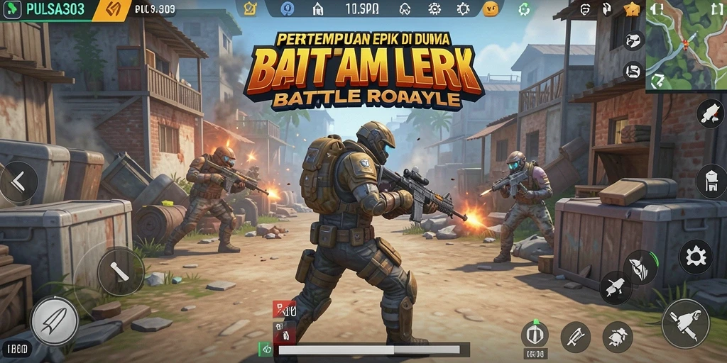 Gameplay seru dan mendebarkan di PULSA303 Battle Royale.