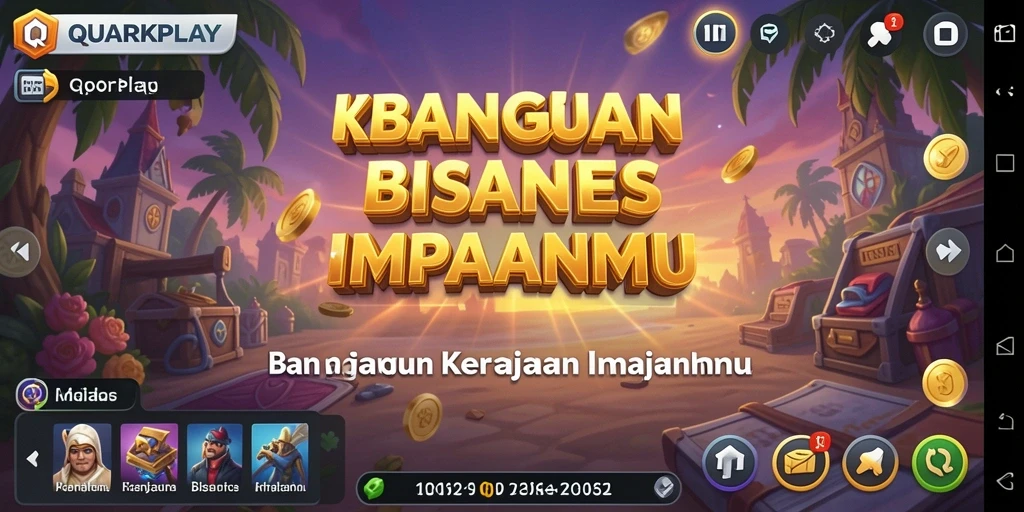 Screenshot menunjukkan pengelolaan bisnis yang intens dalam <strong>QUARKPLAY</strong>.