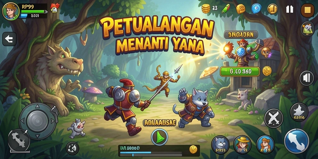 Menampilkan gameplay seru dalam petualangan RP99 dengan grafis menawan.