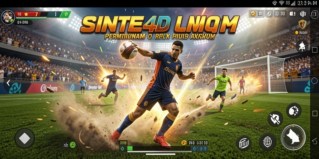 Tampilan gameplay SINTE4D yang menegangkan dan penuh aksi olahraga.