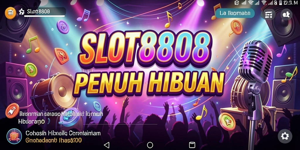 Tampilan gameplay yang seru dan penuh warna di SLOT8808.