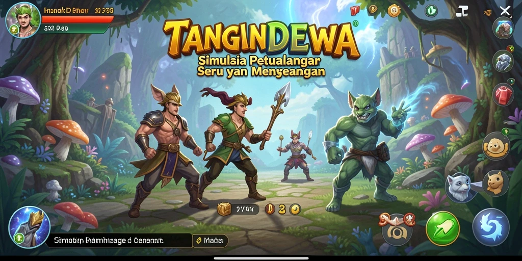 TANGANDEWA menampilkan gameplay simulasi yang seru dan interaktif.