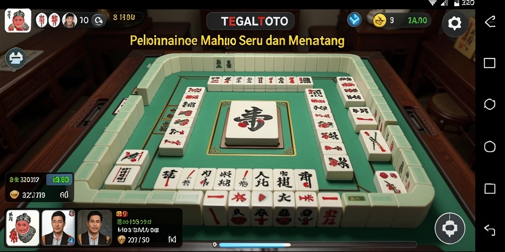 Tampilan gameplay Mahjong yang mengesankan di TEGALTOTO.
